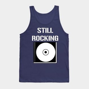 Classic Rock CD Compact Disc Funny 90's Vintage Musical Tank Top